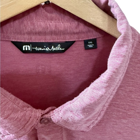 Travis Mathew Golf Shirt Size XXL Short Sleeves Cotton Blend Golf Casual - Picture 2 of 5